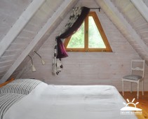 Domek drewniany - sypialnia